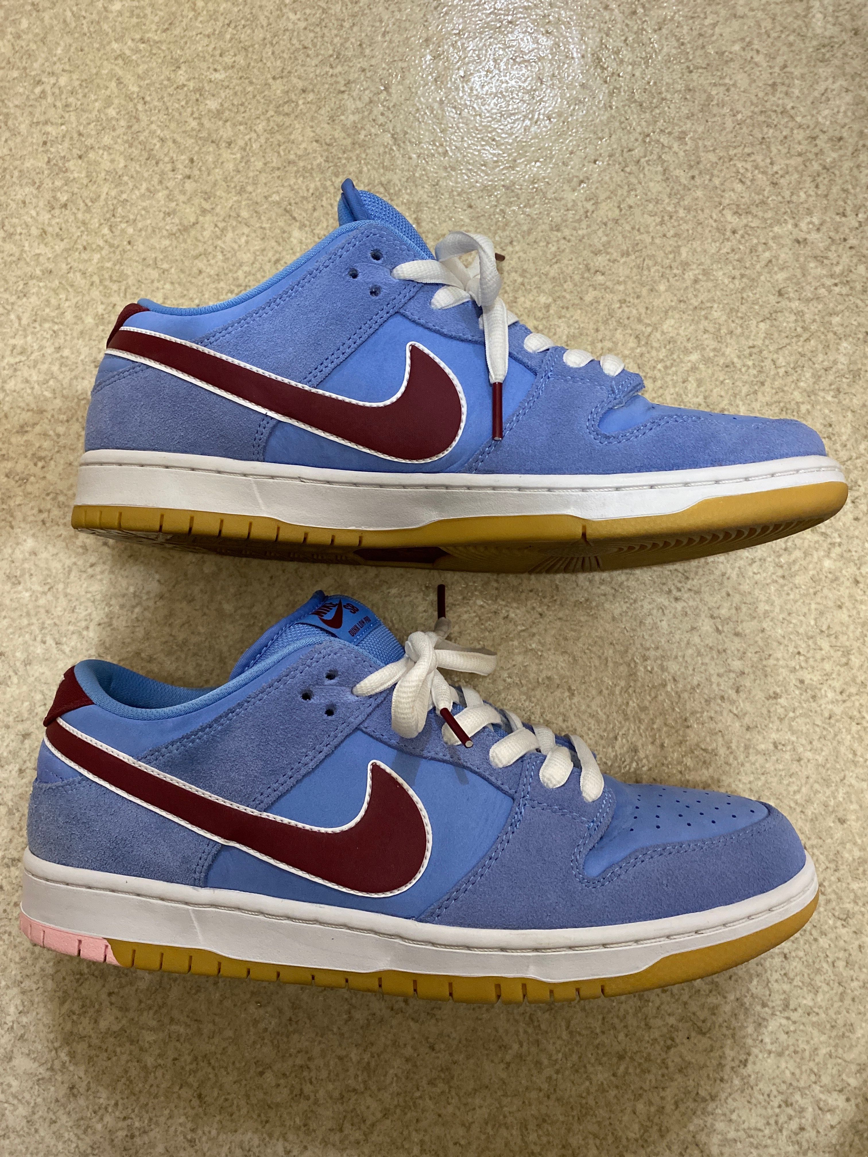 Nike SB Dunk Low Pro "Philadelphia Phillies/Valor Blue and Team Maroon"