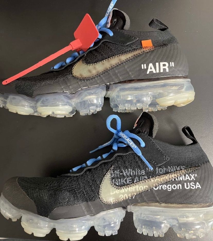Off-White × Nike Air Vapormax "Black/Total Orange/Clear"
