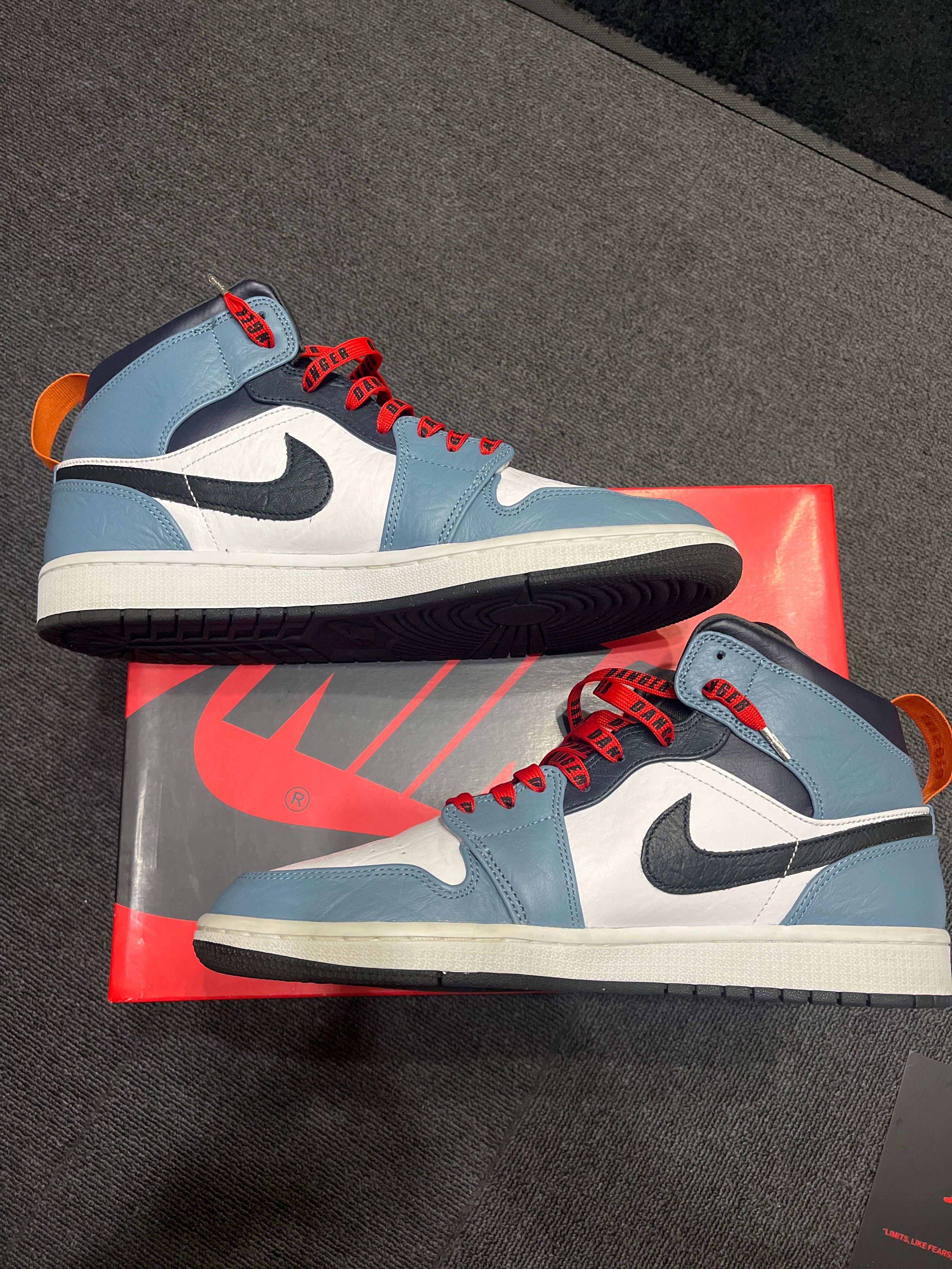 FACETASM × Nike Air Jordan 1 Mid "White/Navy"