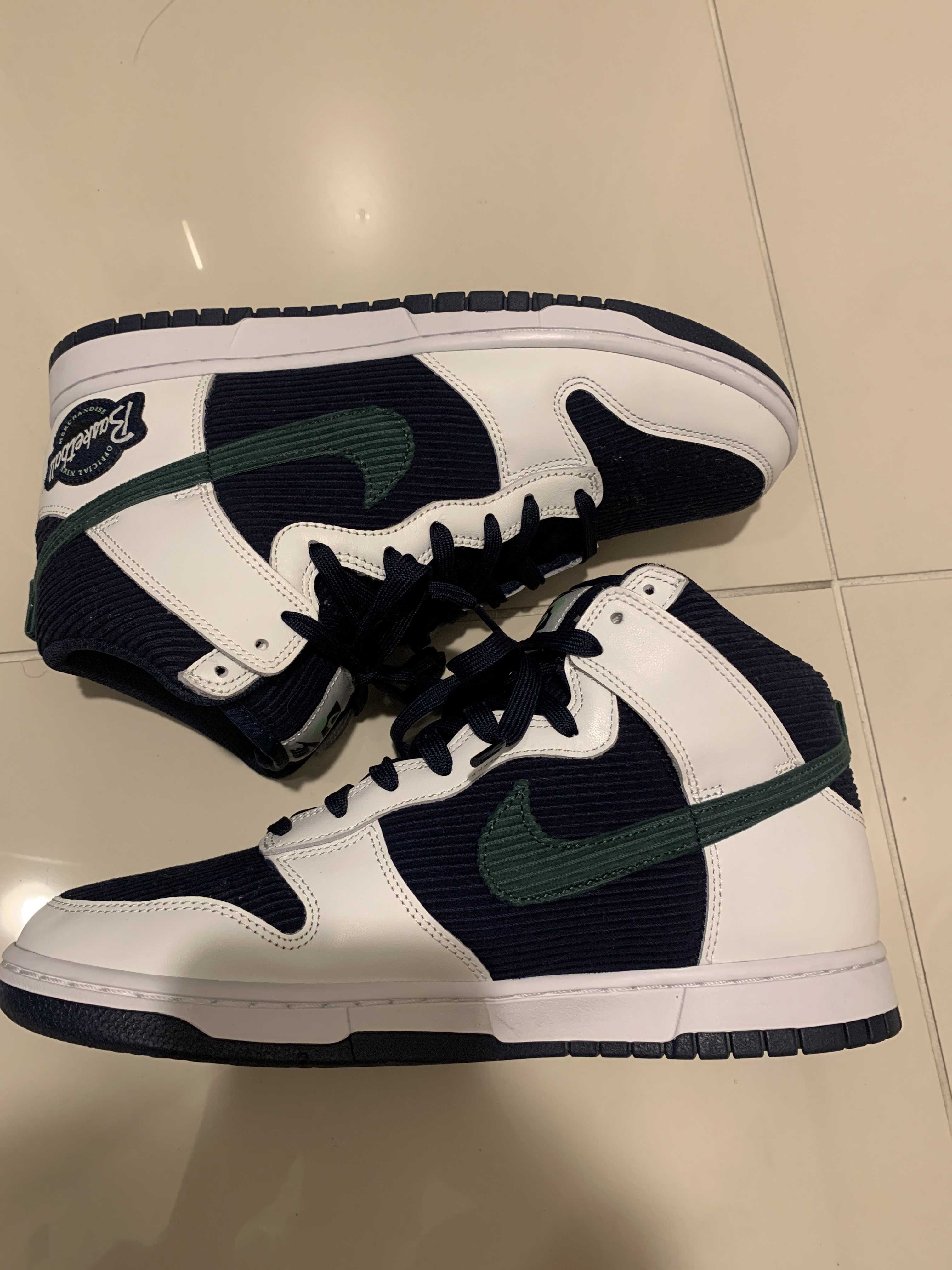 Nike Dunk High EMB "College Navy"