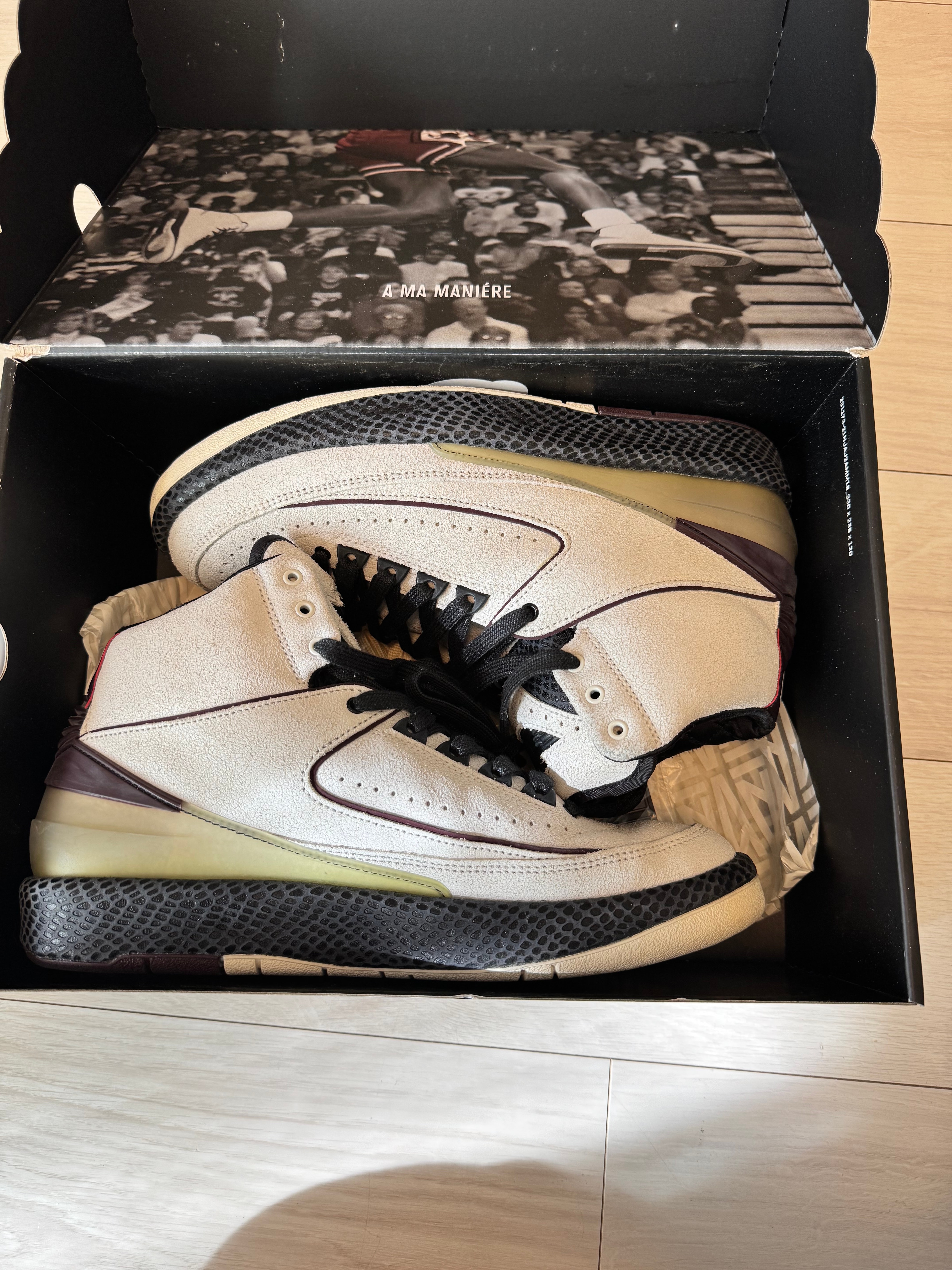 A Ma Maniere × Nike Air Jordan 2 "Airness/Sail and Burgundy"