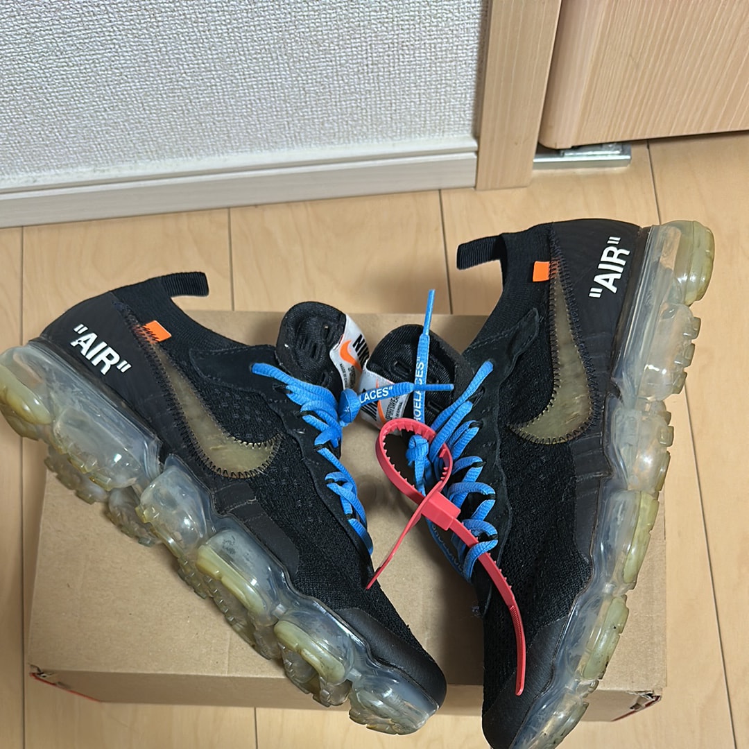Off-White × Nike Air Vapormax "Black/Total Orange/Clear"