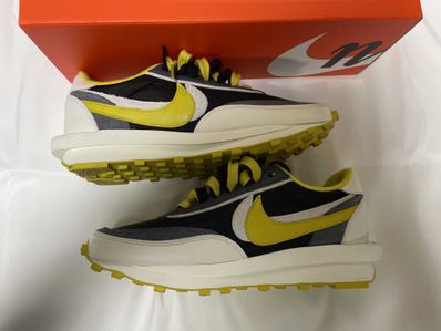 UNDERCOVER × sacai × Nike LD Waffle "Black/Sail-Dark Grey-Bright Citron"