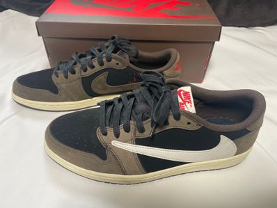 Travis Scott × Nike Air Jordan 1 Low OG SP-T "Black/Dark Mocha"