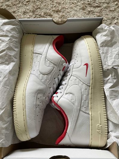 KITH × Nike Air Force 1 Low "White/Red"