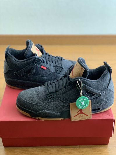 Nike × Levi's Air Jordan 4 "Black Denim" (Tag: ®)