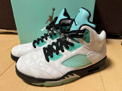 Nike Air Jordan 5 "White/Black/Island Green"