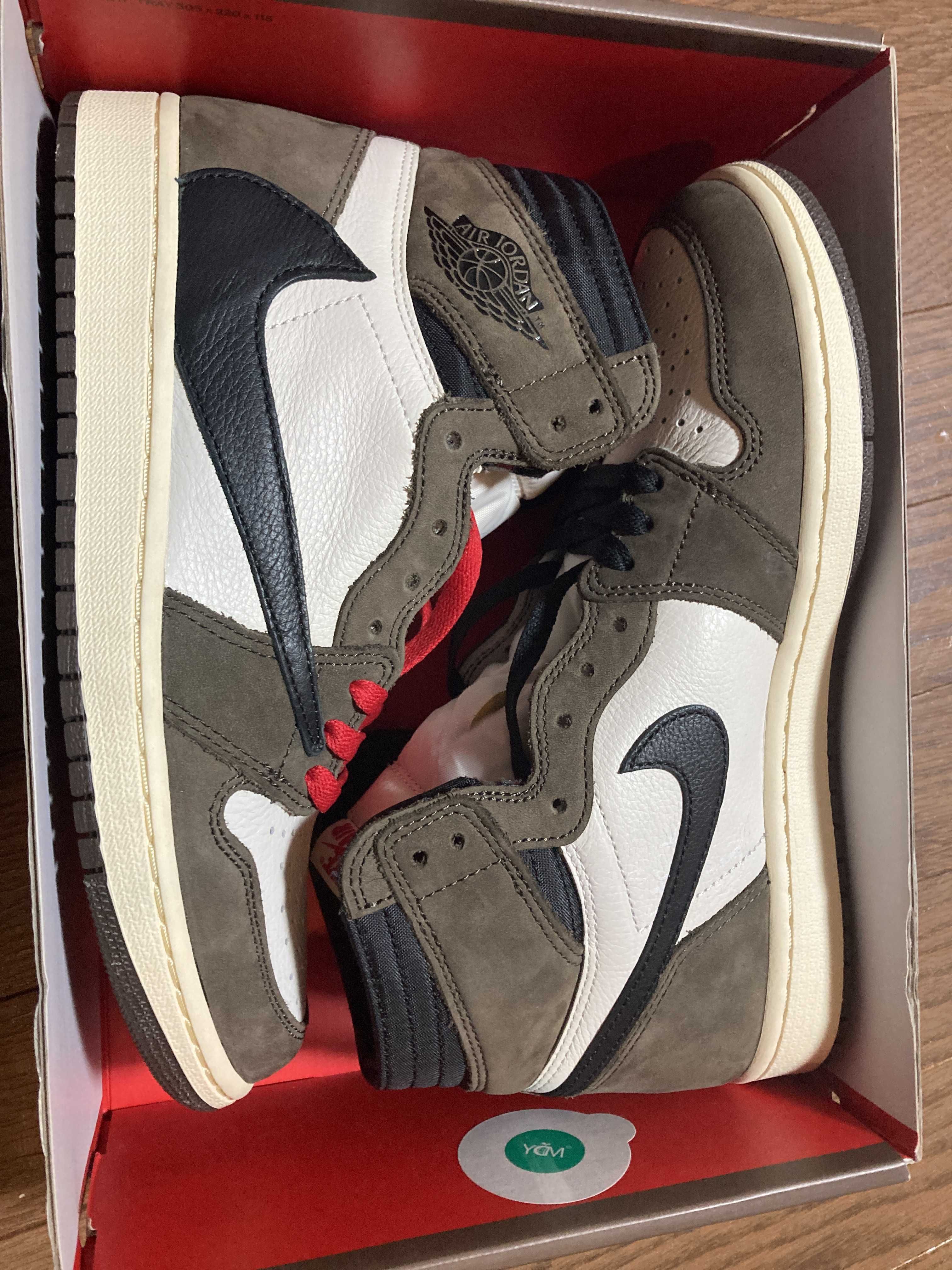 Travis Scott × Nike Air Jordan 1 Retro High OG TS SP "Sail/Dark Mocha"