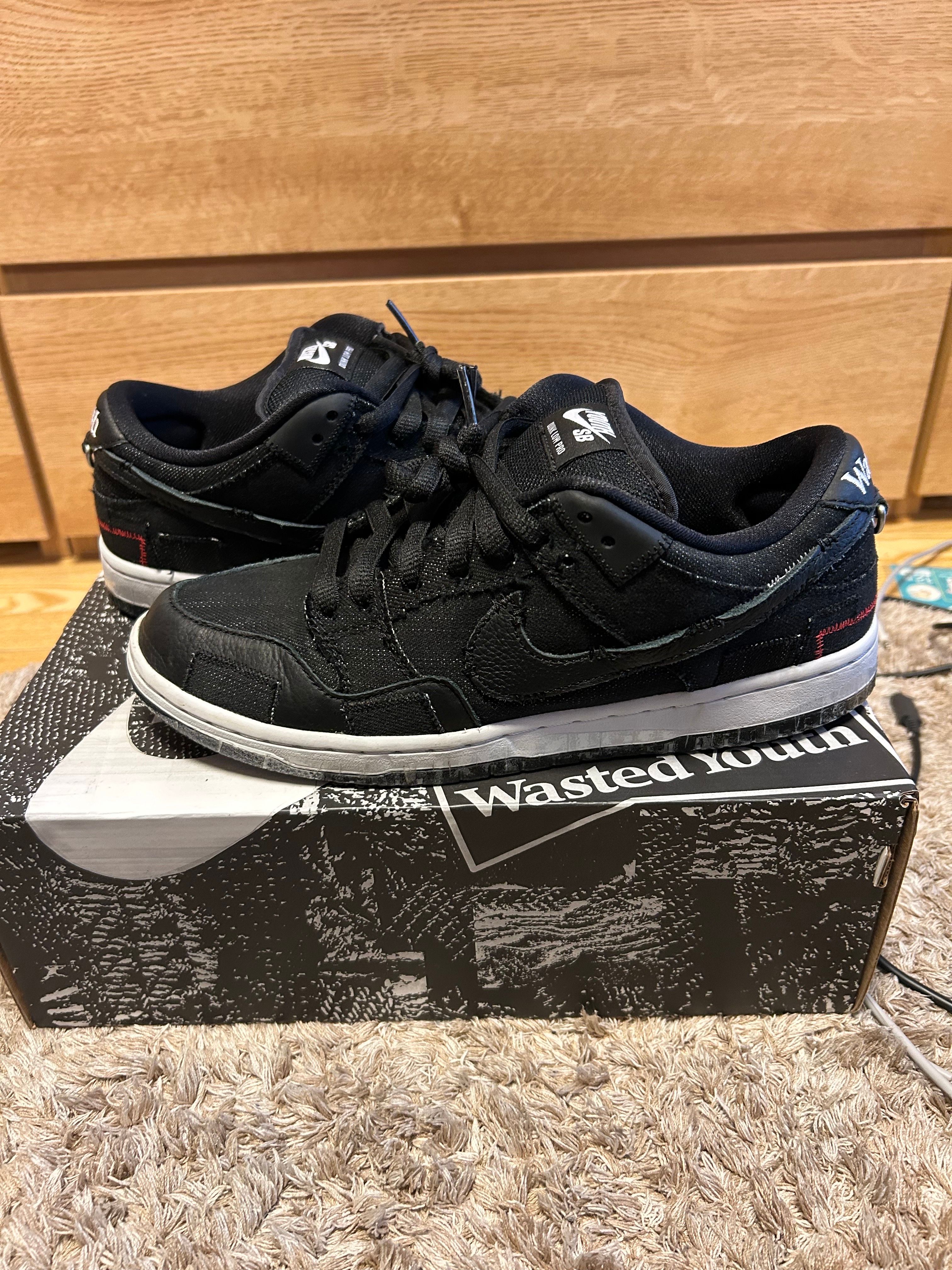 Wasted Youth × Nike SB Dunk Low "Black Denim"(Special Box) / VERDY