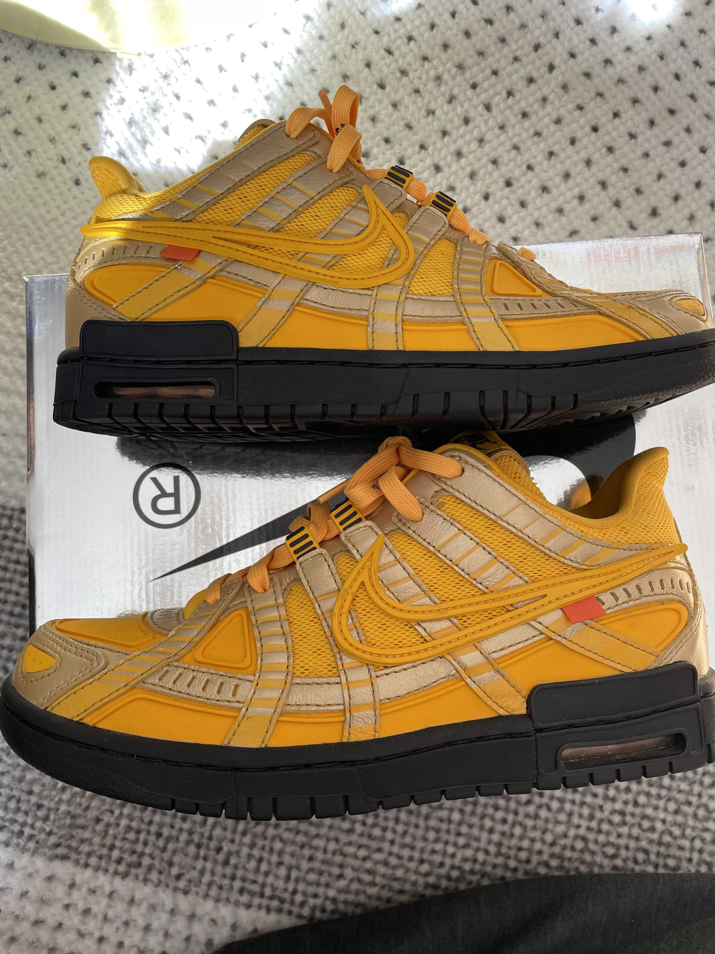 Off-White × Nike Air Rubber Dunk "University Gold"