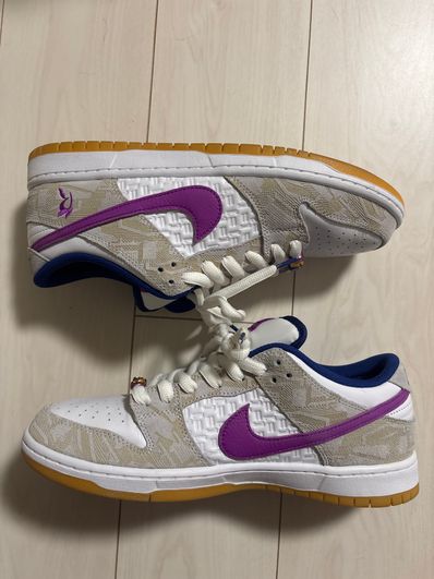 Rayssa Leal × Nike SB Dunk Low PRM "Pure Platinum and Vivid Purple"
