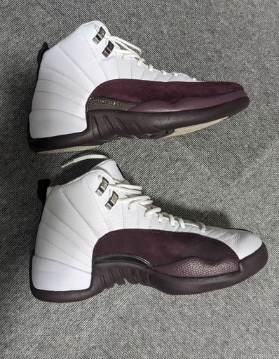 A Ma Maniere × Nike Women's Air Jordan 12 "White and Burgundy Crush"