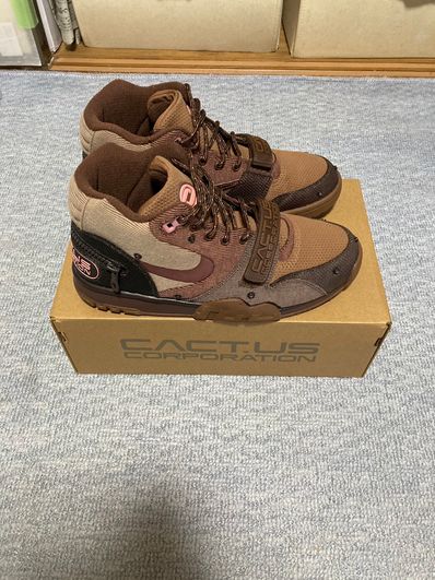 Travis Scott x Nike Air Trainer 1 SP "Archaeo Brown and Rust Pink"