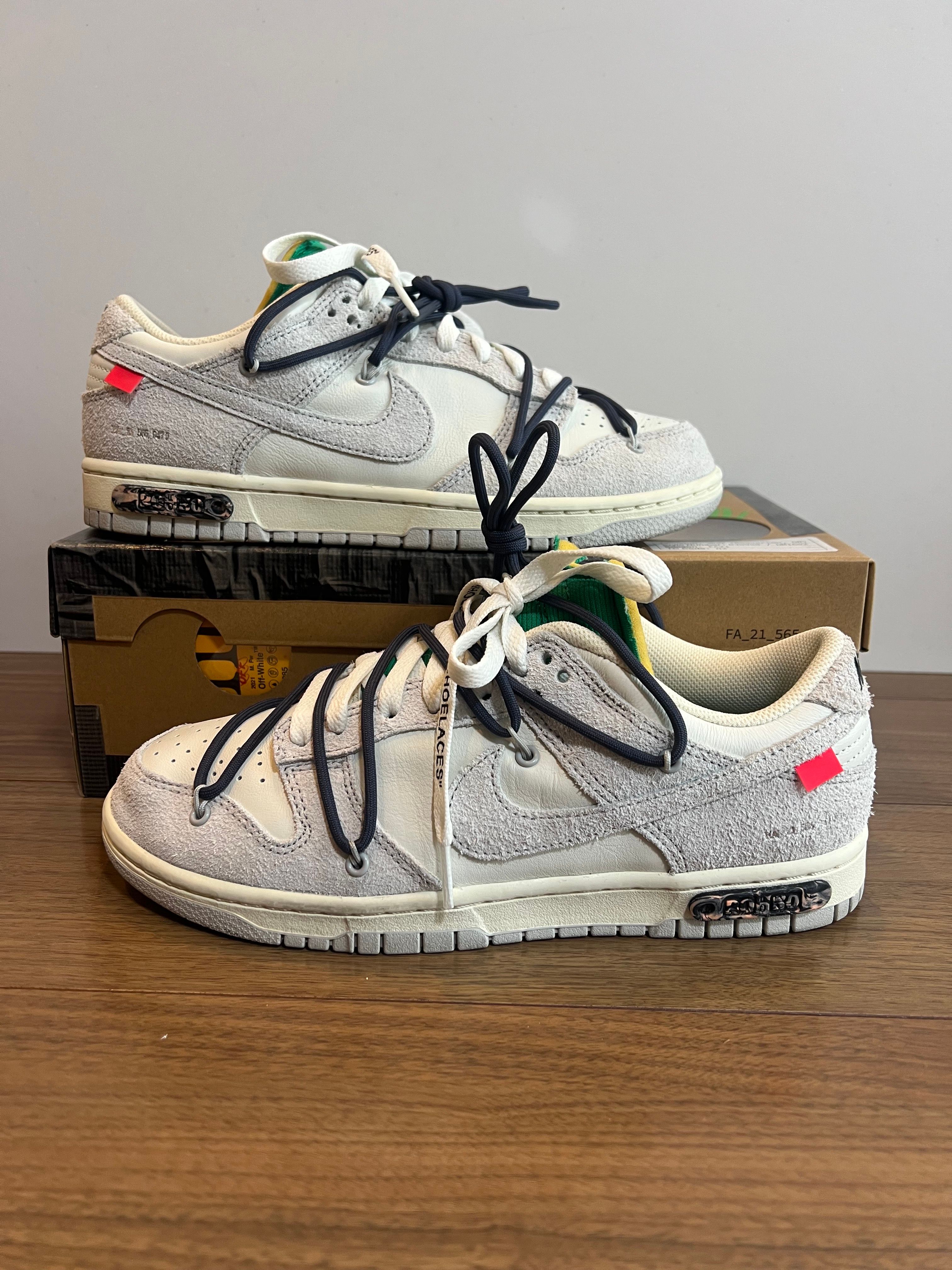 Off-White × Nike Dunk Low "Sail/Neutral Grey/Gridiron"