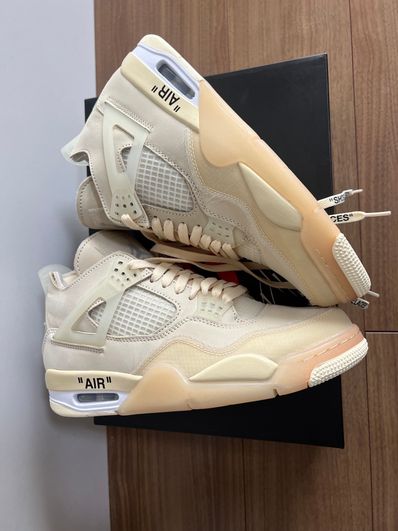 Off-White × Nike Women's Air Jordan 4 SP "Sail"