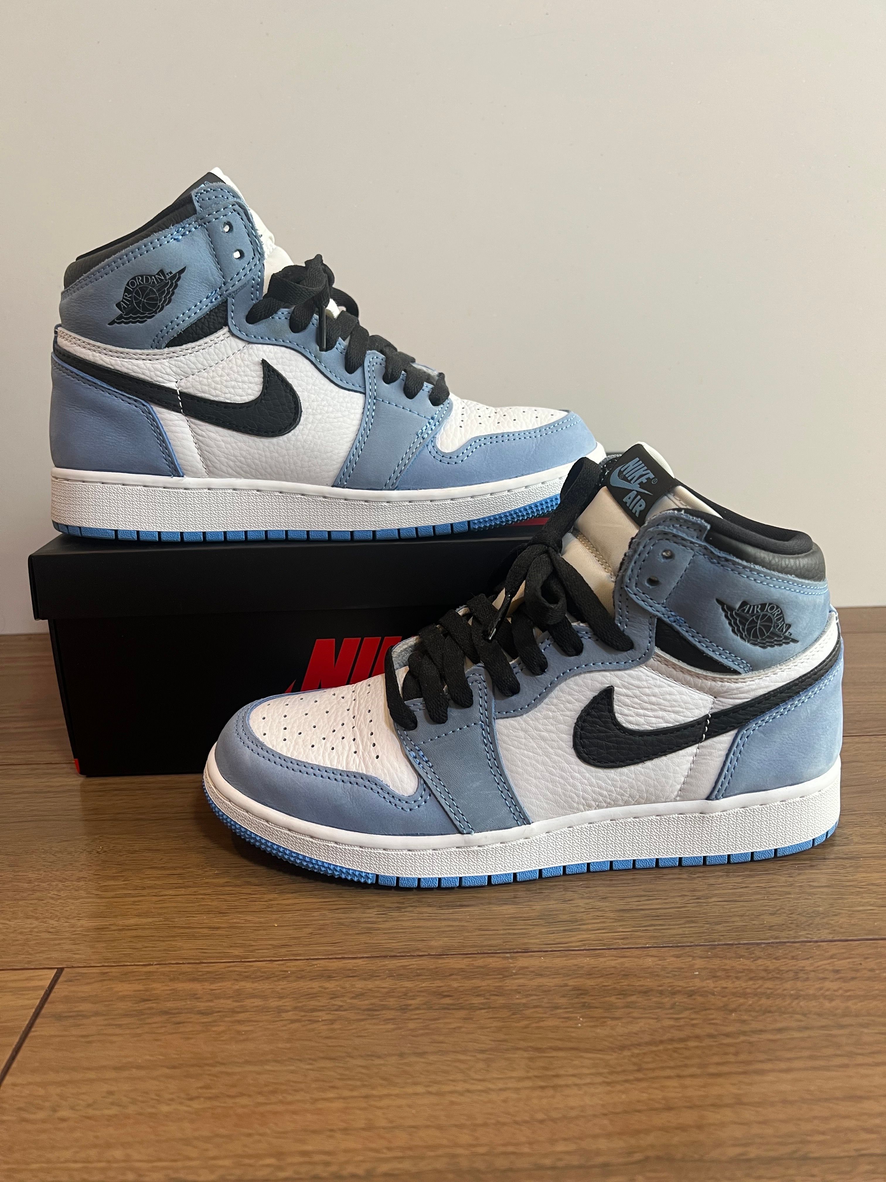 Nike GS Air Jordan 1 High "White/University Blue/Black"   