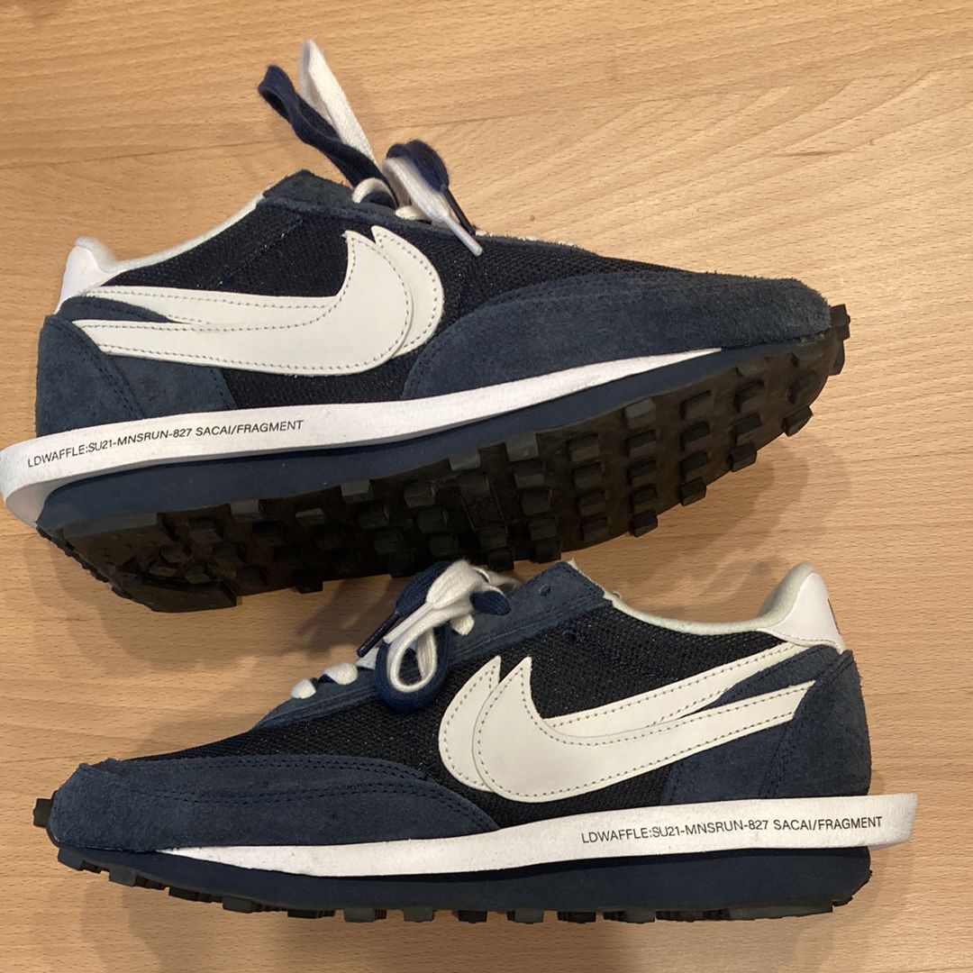 Fragment × sacai × Nike LD Waffle "Blackended Blue"