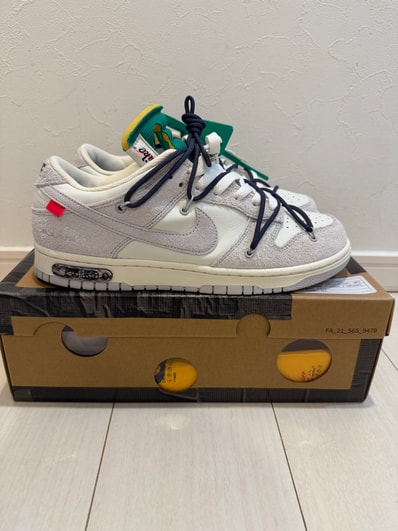 Off-White × Nike Dunk Low "Sail/Neutral Grey/Gridiron"