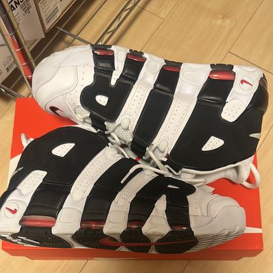 Nike Air More up Tempo "White/Black/University Red"(~2018)