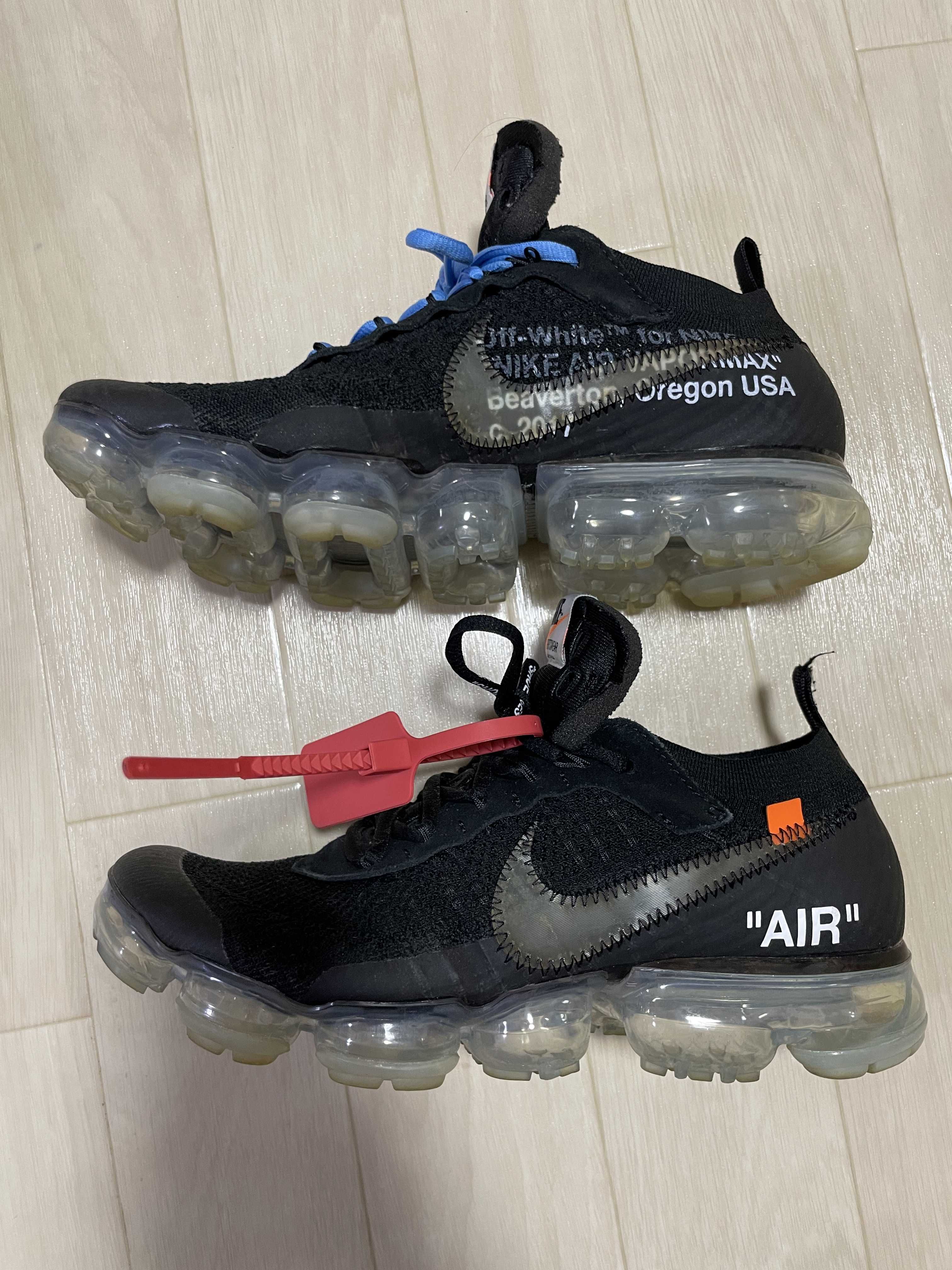 Off-White × Nike Air Vapormax "Black/Total Orange/Clear"