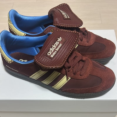 Wales Bonner × adidas Samba Nylon Low "Fox Brown/Sandy Beige/Lucky Blue"