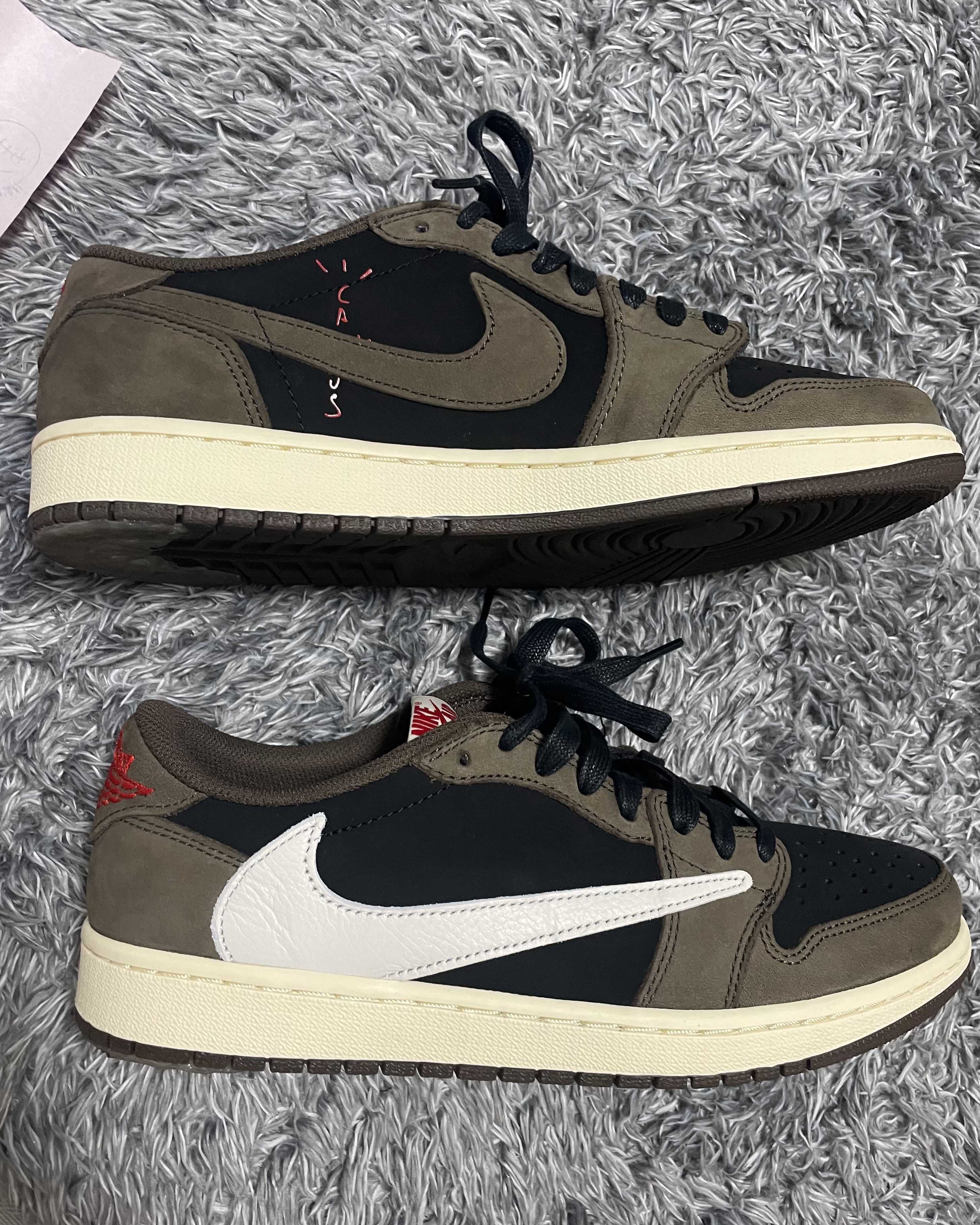 Travis Scott × Nike Air Jordan 1 Low OG SP-T "Black/Dark Mocha"