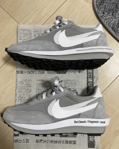 Fragment × sacai × Nike LD Waffle "Light Smoke Grey"