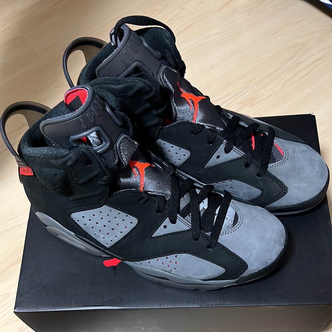 Paris Saint-Germain (PSG) × Nike Air Jordan 6 Retro "Iron Grey/Infrared 23-Black"