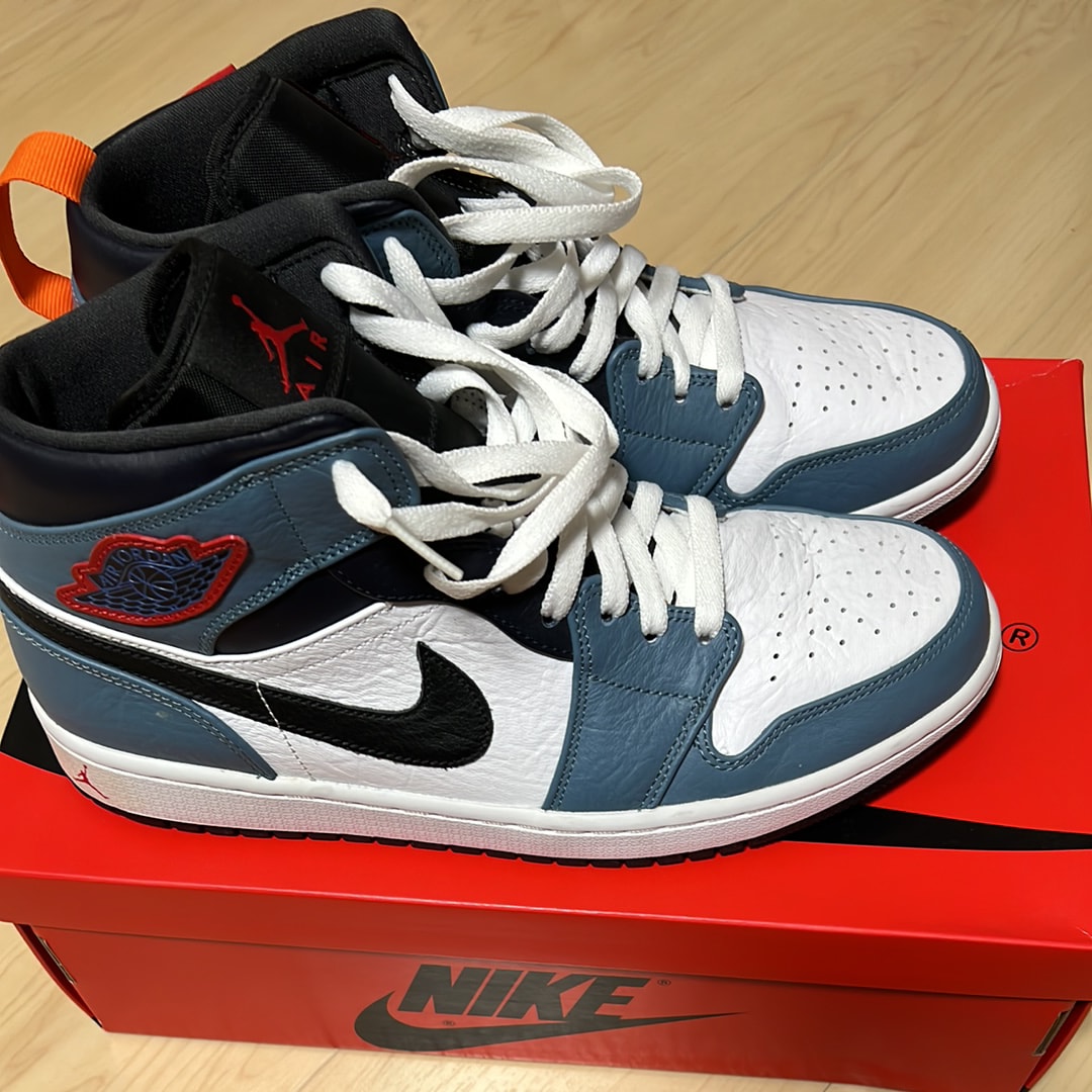 FACETASM × Nike Air Jordan 1 Mid "White/Navy"