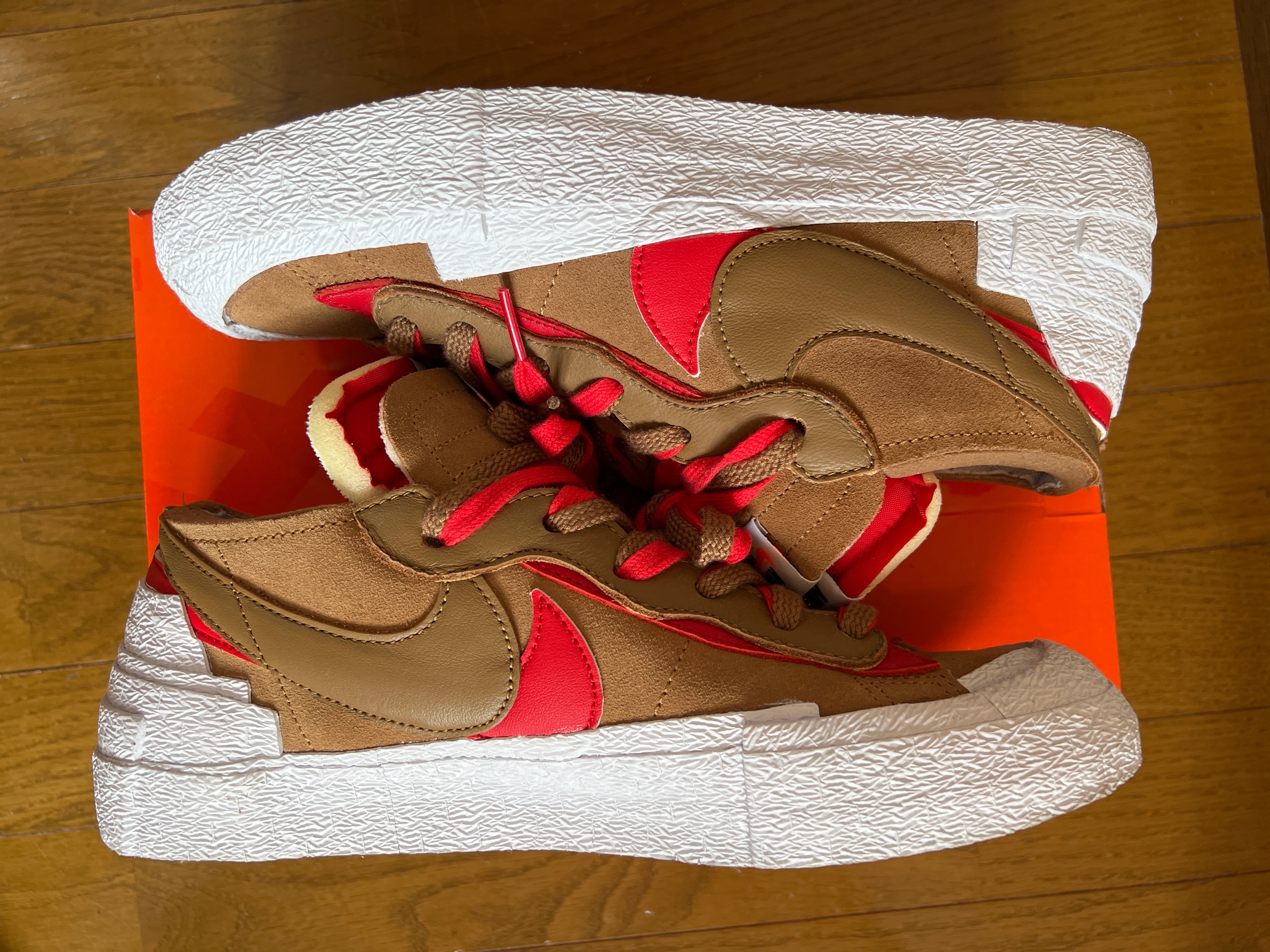 SACAI × NIKE BLAZER LOW "BRITISH TAN"
