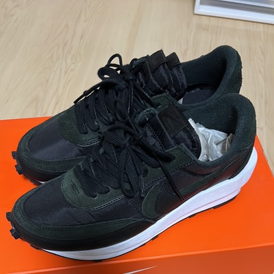 sacai × Nike LDV Waffle "Triple Black"