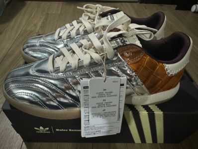 Wales Bonner × adidas MN Samba "Silver Metallic/Easy Yellow"