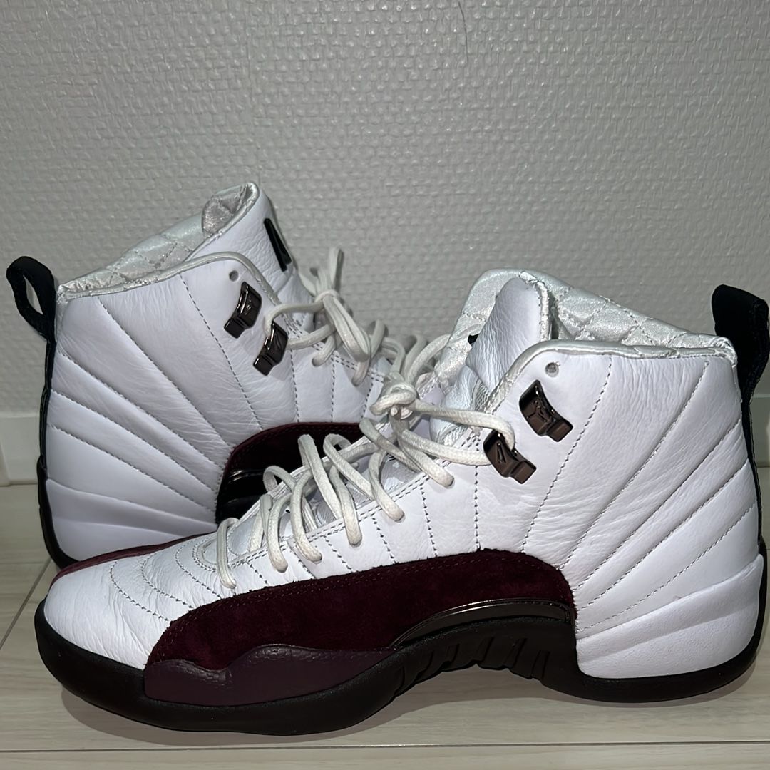 A Ma Maniere × Nike Women's Air Jordan 12 "White and Burgundy Crush"
