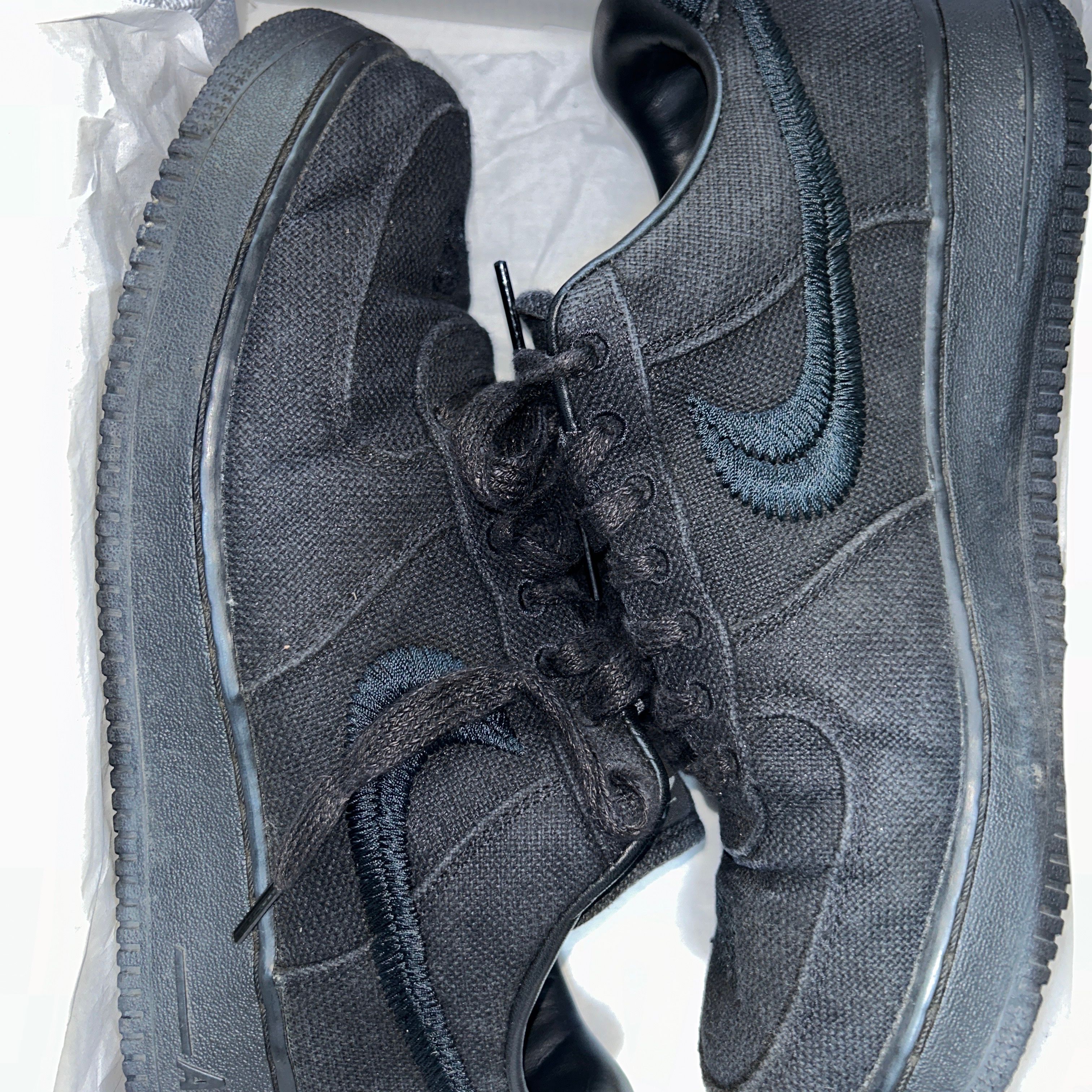 Stussy × Nike Air Force 1 Low "Triple Black"
