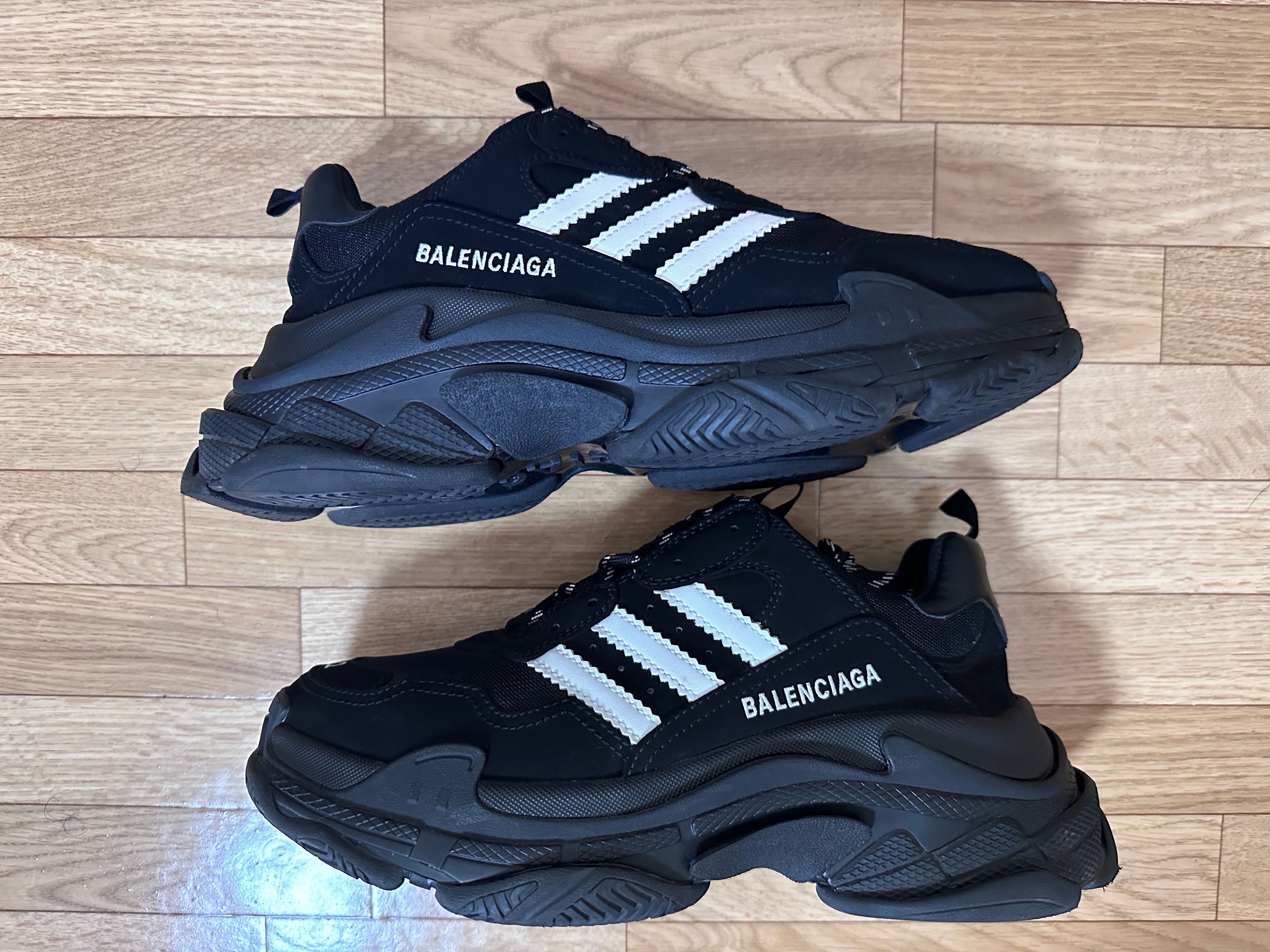 adidas × BALENCIAGA Triple S Sneaker "Black"