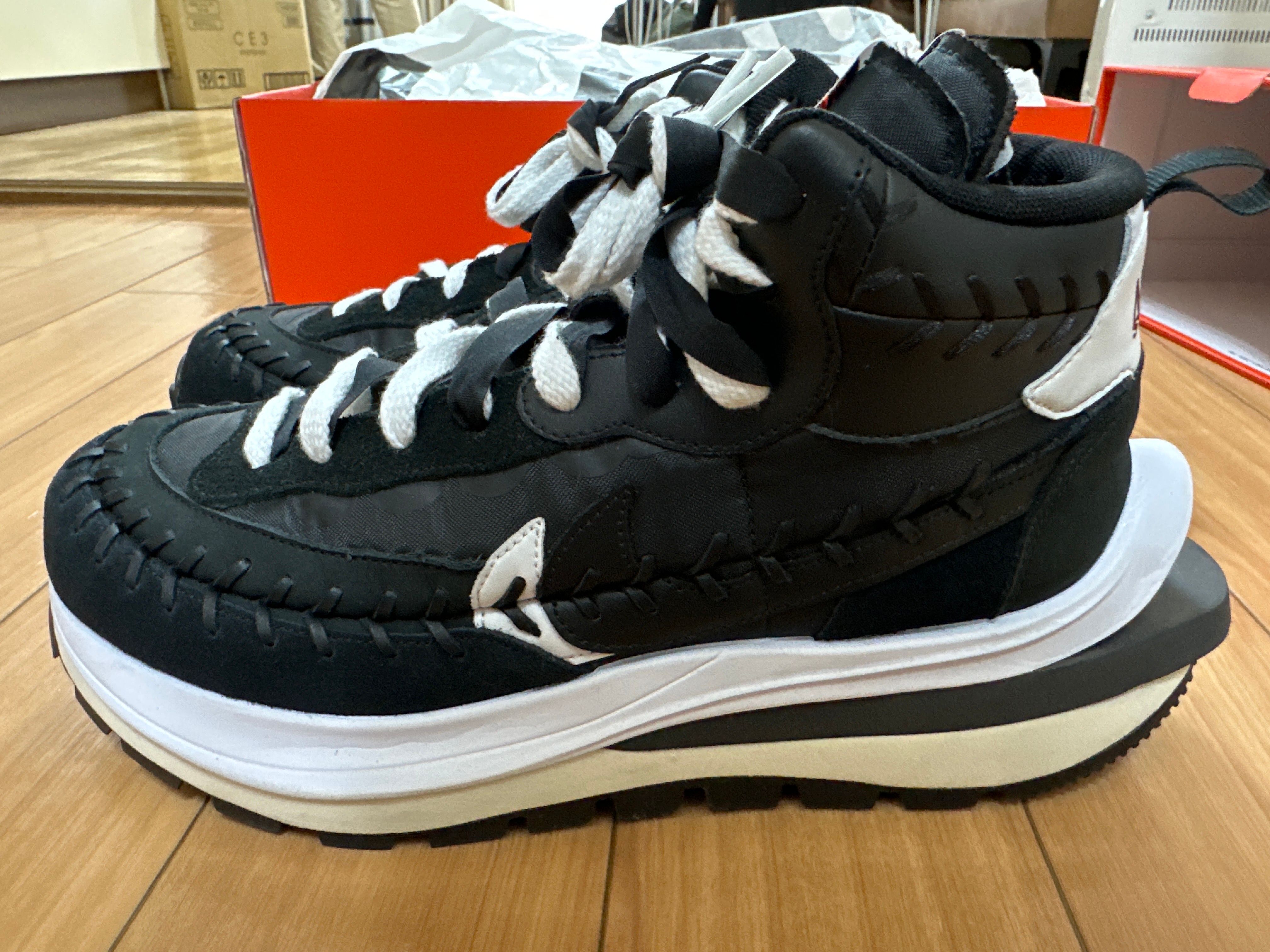 Jean-Paul Gaultier × sacai × Nike Vapor Waffle "Black/Black-White"