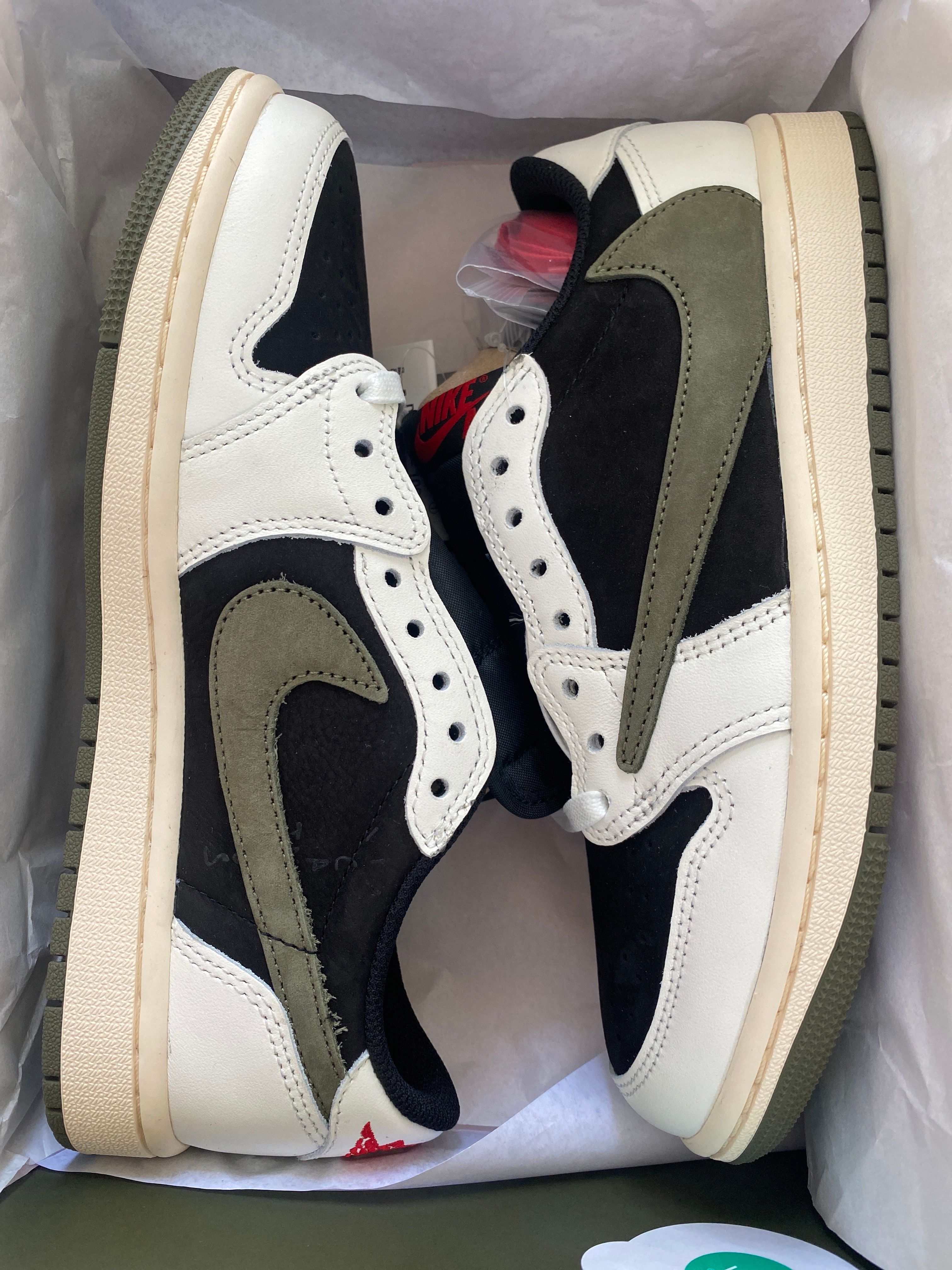 Travis Scott × Nike Women's Air Jordan 1 Low OG "Medium Olive"