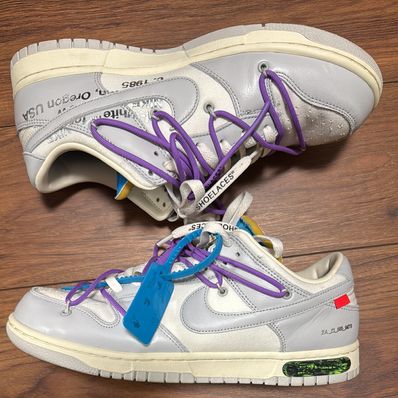 Off-White × Nike Dunk Low "Sail/Neutral Gray"