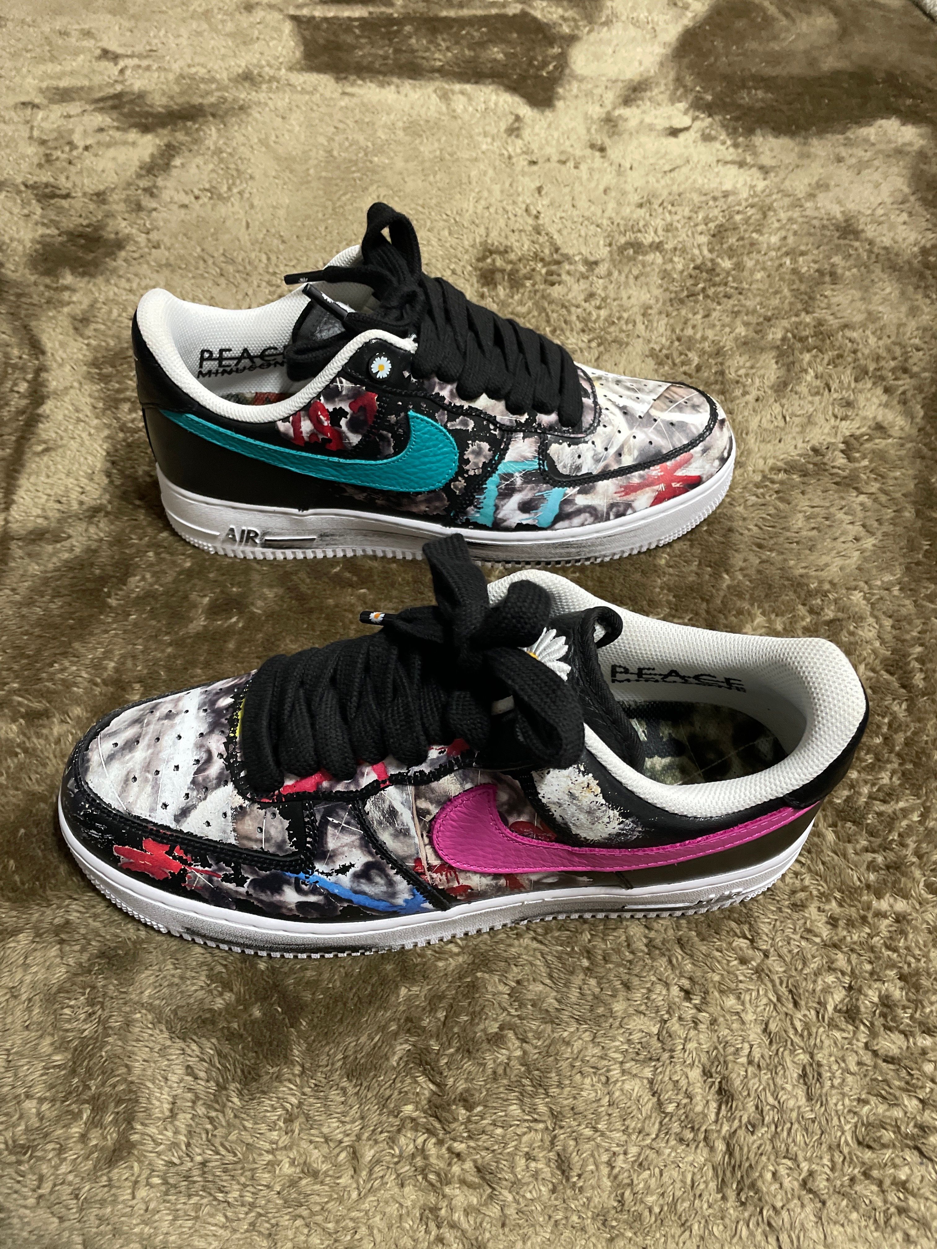 PEACEMINUSONE × Nike Air Force 1 Low '07 Para-Noise 3.0 "Black and Multi-Color" / G-DRAGON