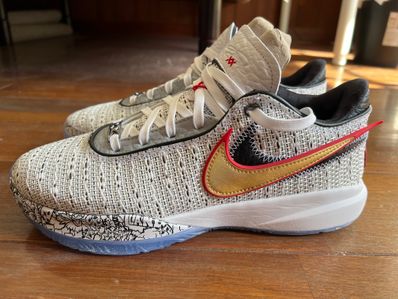 Nike Lebron 20 "White/Black/University Red/metallic Gold"