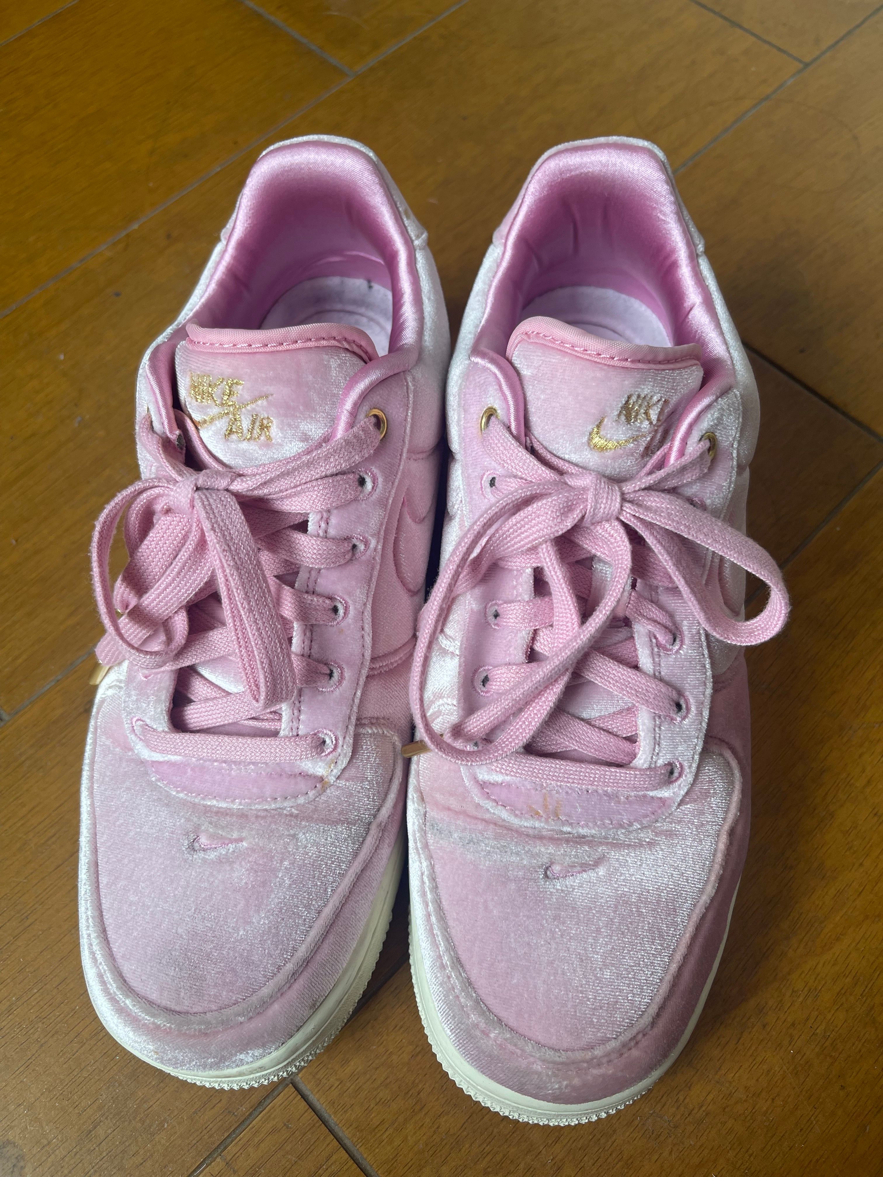 NIKE AIR FORCE 1 LOW PREMIUM 3 VELOUR PINK RISE