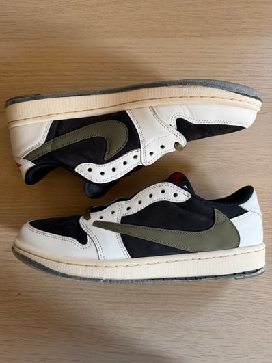 Travis Scott × Nike Women's Air Jordan 1 Low OG "Medium Olive"