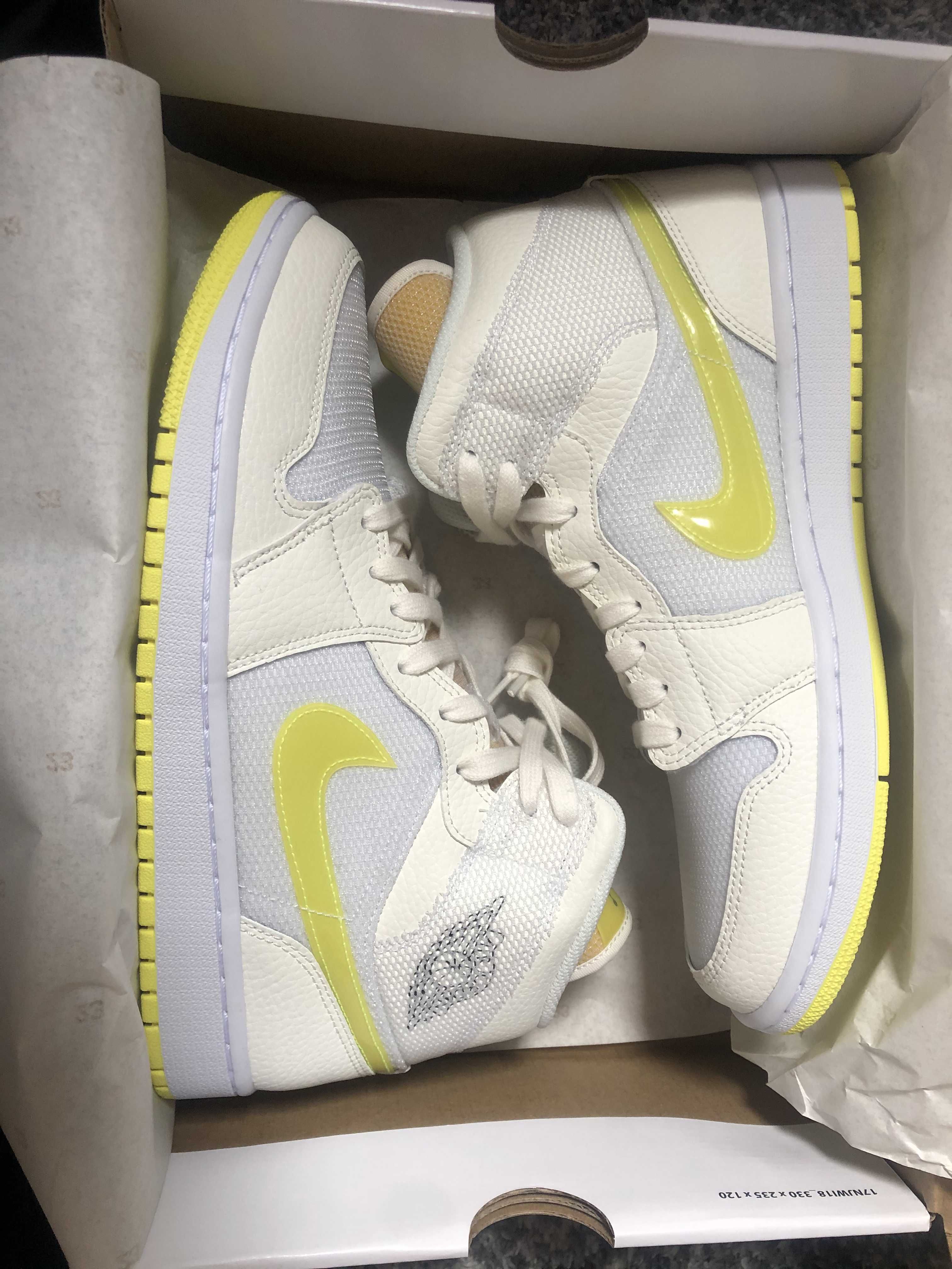 NIKE Women's AIR JORDAN 1 MID LX "OPTI YELLOW"