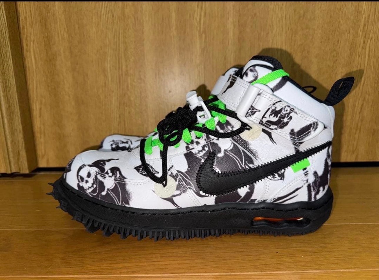 Off-White × Nike Air Force 1 Mid "Grim Reaper"