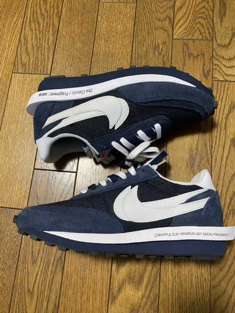 Fragment × sacai × Nike LD Waffle "Blackended Blue"