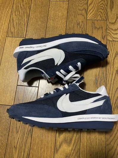 Fragment × sacai × Nike LD Waffle "Blackended Blue"