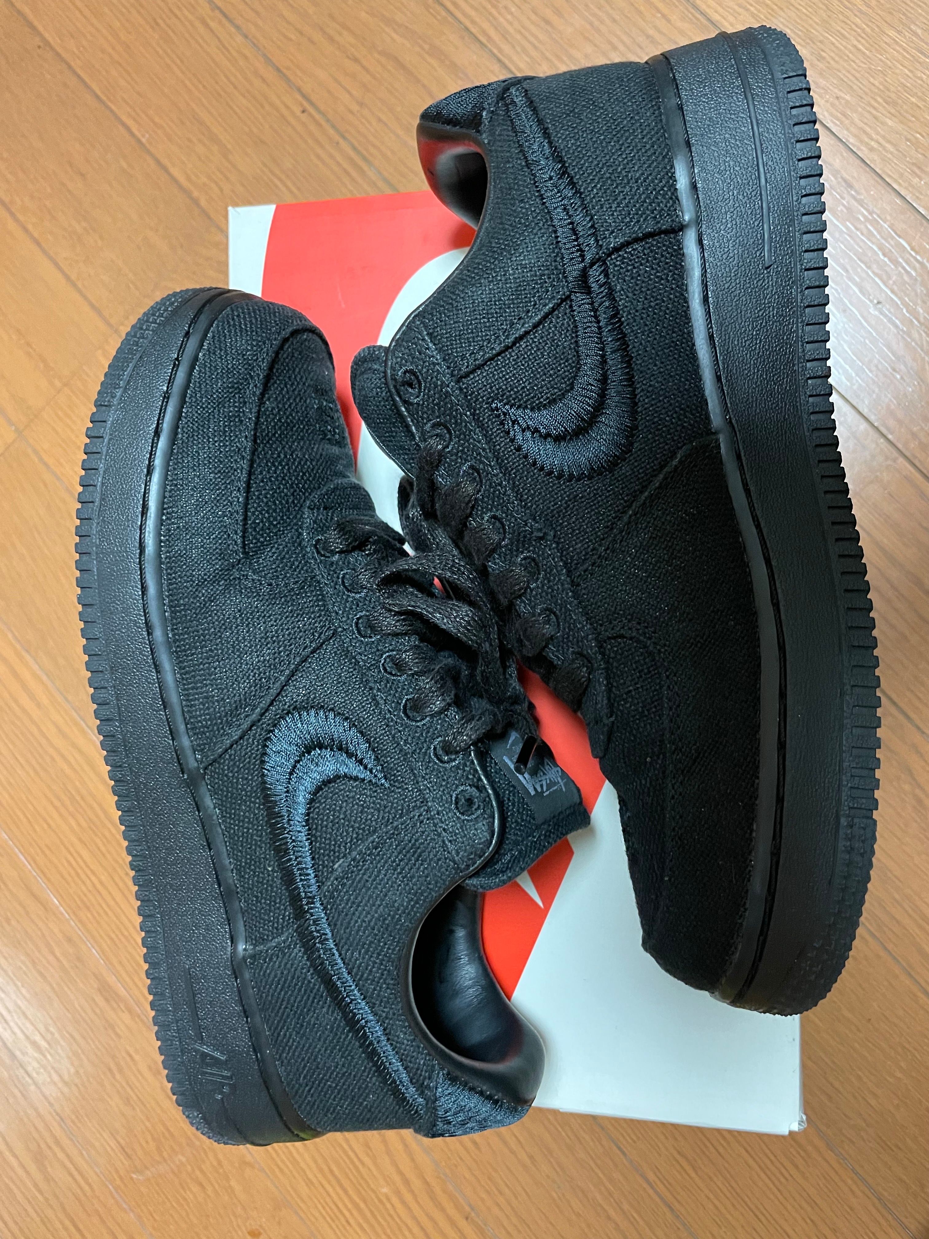 Stussy × Nike Air Force 1 Low "Triple Black"
