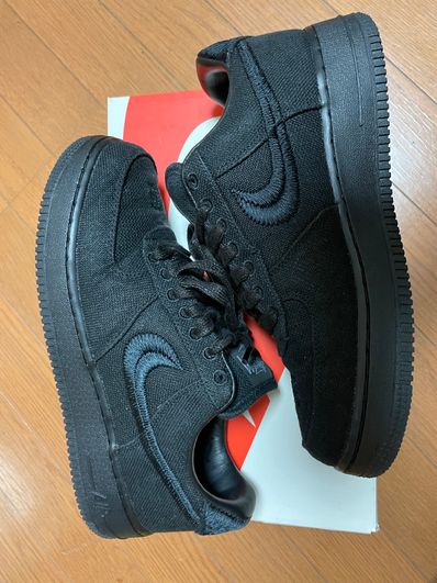 Stussy × Nike Air Force 1 Low "Triple Black"