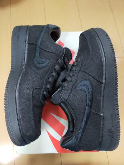 Stussy × Nike Air Force 1 Low "Triple Black"