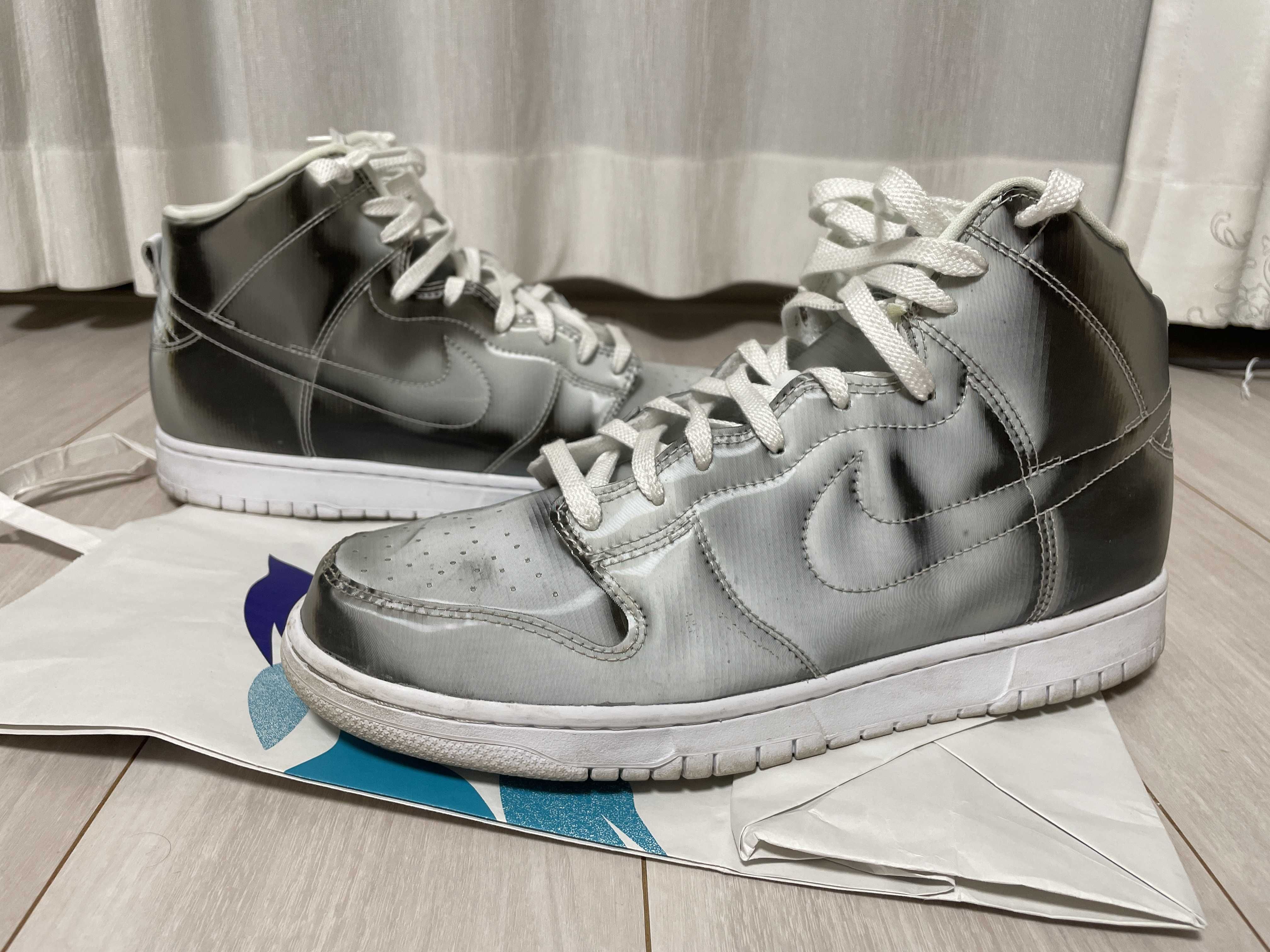 CLOT × Nike Dunk High "Silver/Flux"
